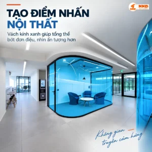 Phim xanh dương BC-TKL dán vách kính văn phòng