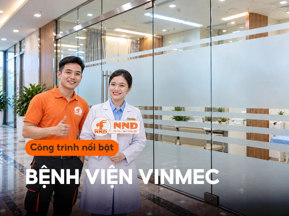 Decal mờ kính phòng khám Vinmec - ảnh đại diện công trình