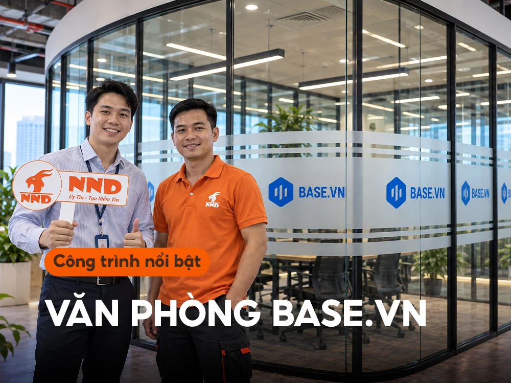 Decal mờ in logo Base.vn - ảnh đại diện công trình