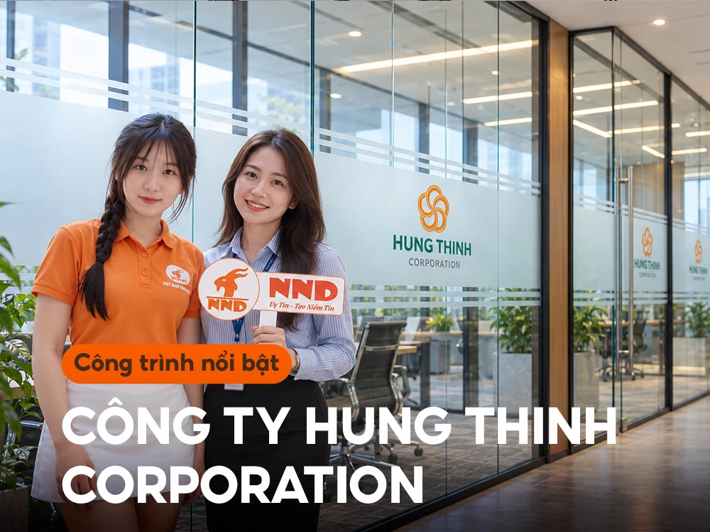Decal mờ in logo Hưng Thịnh - ảnh đại diện công trình
