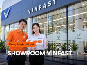 Decal mờ logo VinFast showroom - ảnh đại diện công trình
