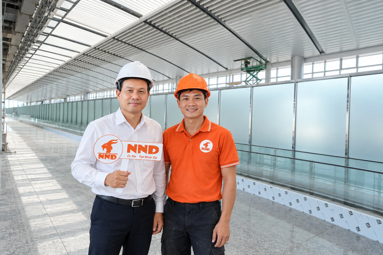 Công trình thi công decal mờ Sân Bay Long Thành sau hoàn thiện