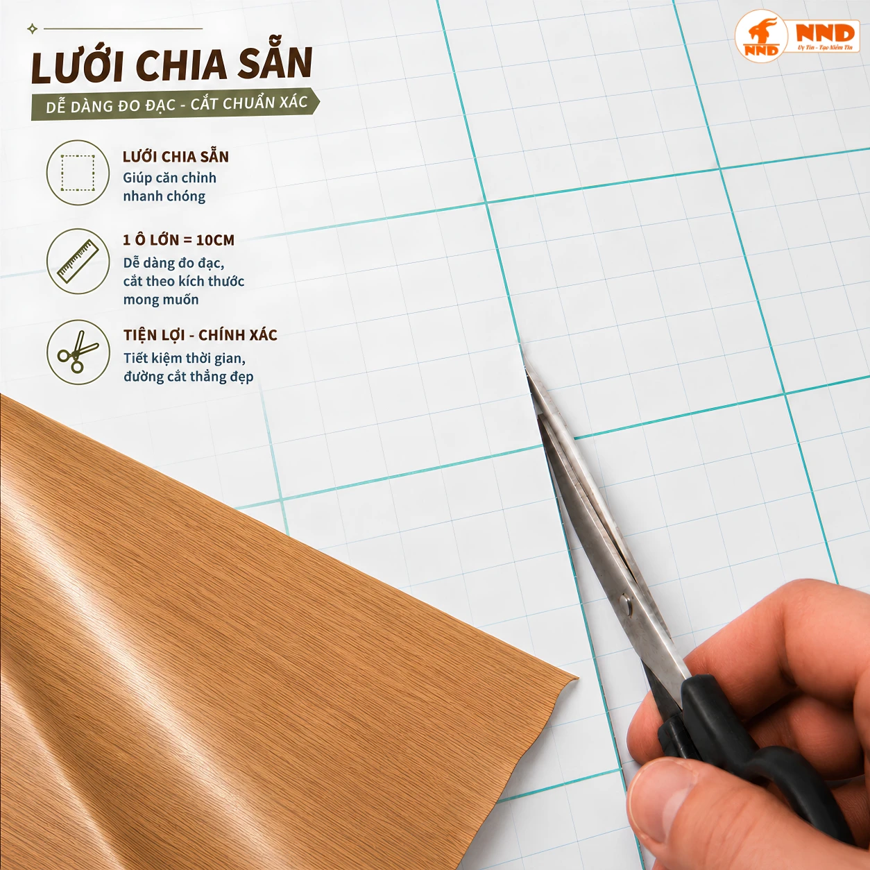 Bề mặt decal vân gỗ màu vàng sồi mã G1