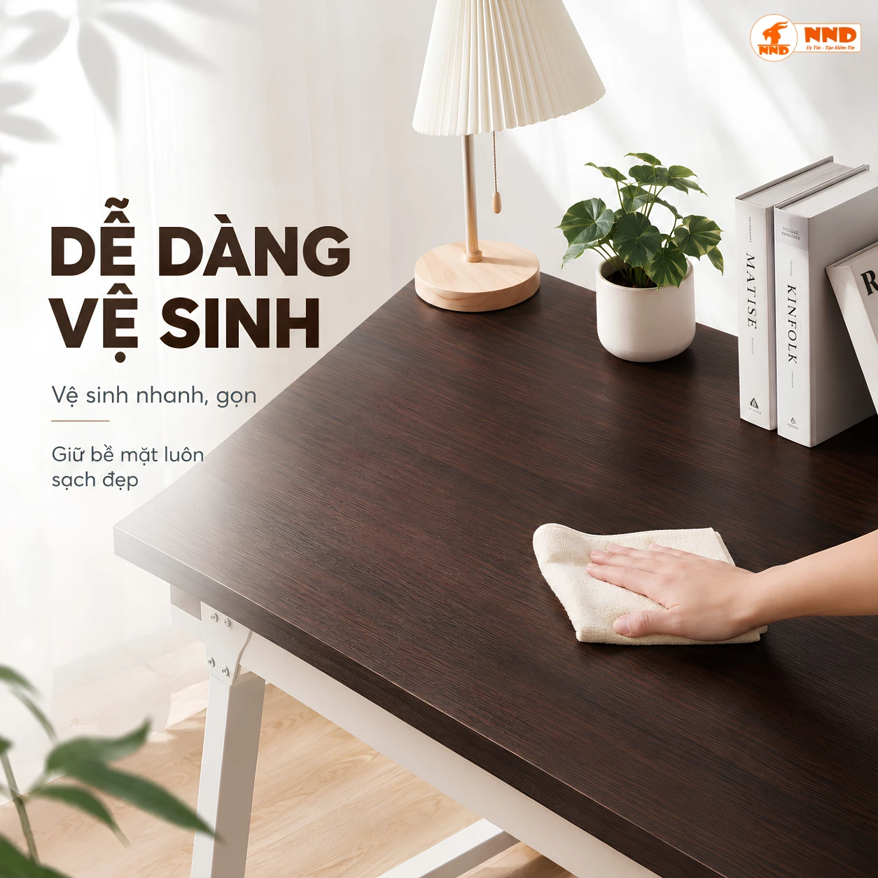 Mẫu decal G3 nâu trầm để phối bàn tủ kệ nội thất