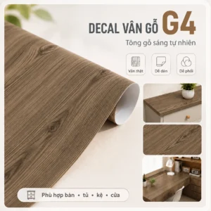Decal vân gỗ vàng sáng tự nhiên G4 tại NND
