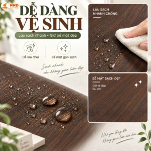 Mẫu decal giả gỗ màu nâu đỏ G6
