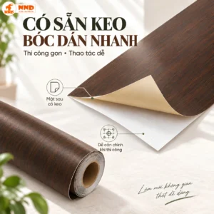 Decal vân gỗ G6 khổ rộng 1,2m