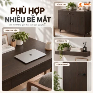 Cận cảnh bề mặt decal vân gỗ G8