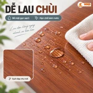 Ứng dụng decal vân gỗ G9 thực tế