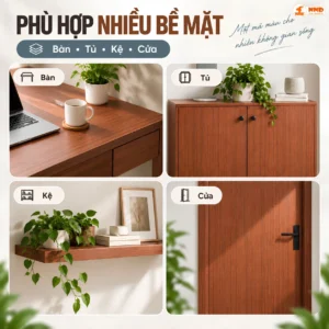 Cận cảnh bề mặt decal vân gỗ G9