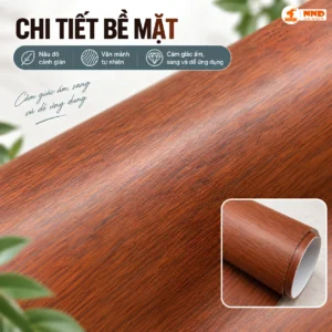 Decal nâu đỏ cánh gián G9 trang trí nội thất