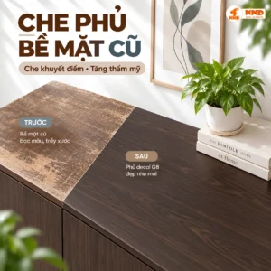 Decal vân gỗ G8 có sẵn keo