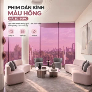 Sắc hồng nhẹ trên mẫu phim màu trang trí BC-60PK