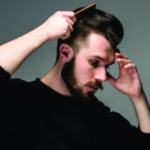Tranh tóc nam dán kính barber mẫu NAM-02