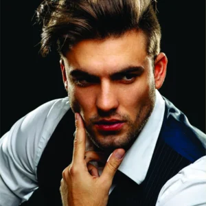 Tranh tóc nam dán kính barber mẫu NAM-04