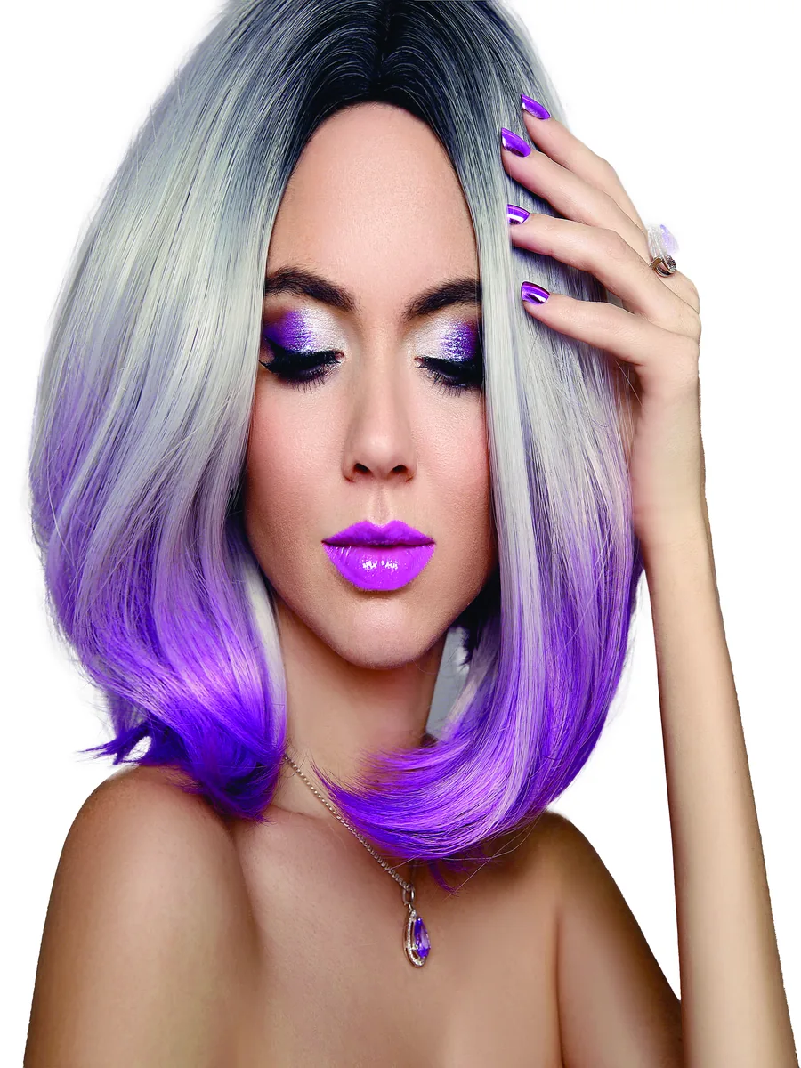 Tranh tóc nữ dán kính salon mẫu NU-08