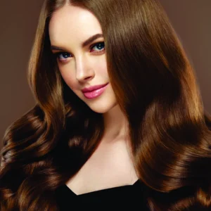 Tranh tóc nữ dán kính salon mẫu NU-11